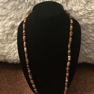 Cork necklace and earrings